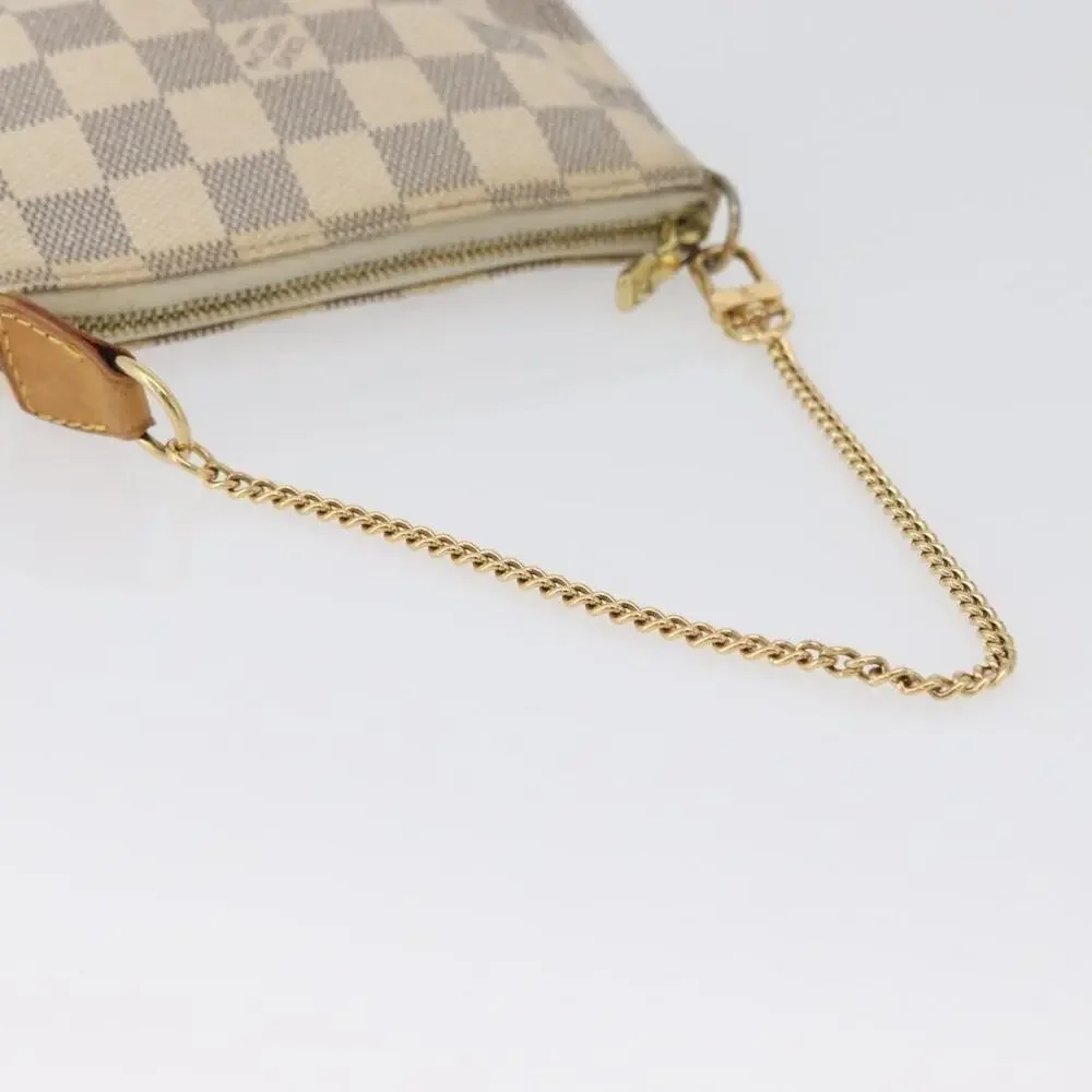 Louis Vuitton Damier Azur Mini Pochette Accessoires Pouch White